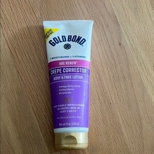 Gold Bond Crepe Corrector Body Face Lotion 8 oz Age Renew